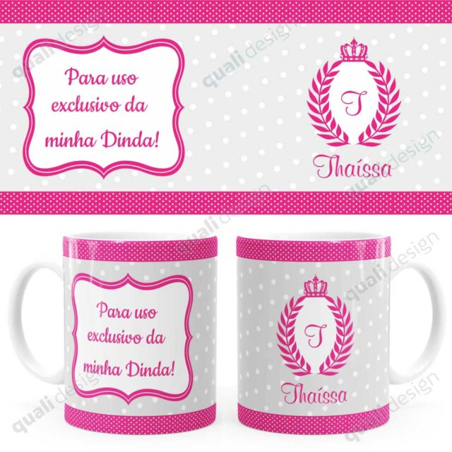 Arte Para Caneca Dinda Coroa 04