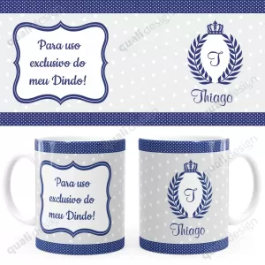 Arte Para Caneca Dindo Coroa 04