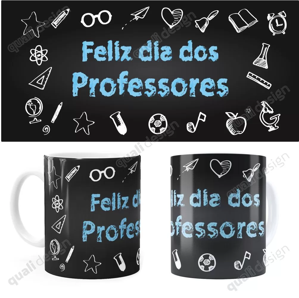 Arte Para Caneca Feliz Dia Dos Professores