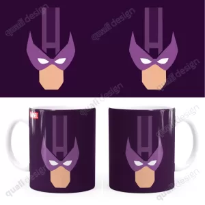 Arte Caneca Gavião Arqueiro Anime Minimalista