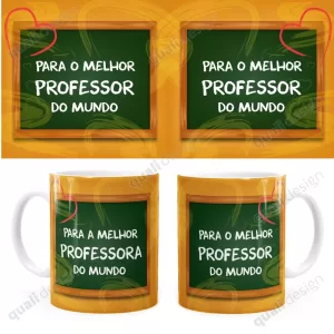 Arte Para Caneca Melhor Professora Do Mundo