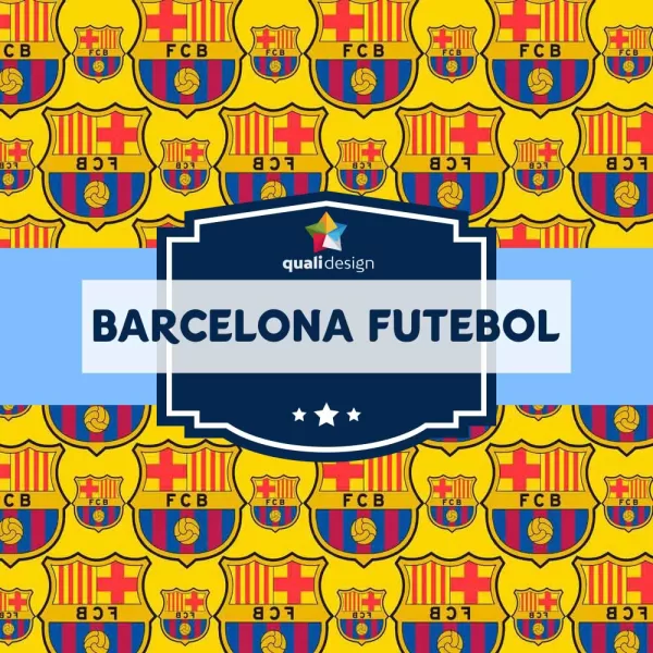 Kit Digital Premium Scrapbook Papéis Barcelona Futebol