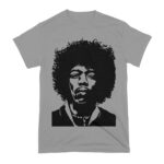 Arte Camiseta Jimi Hendrix Face