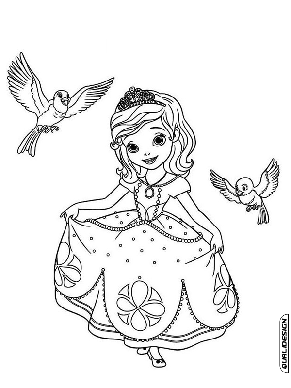 Desenhos Para Colorir Princesinha Sofia