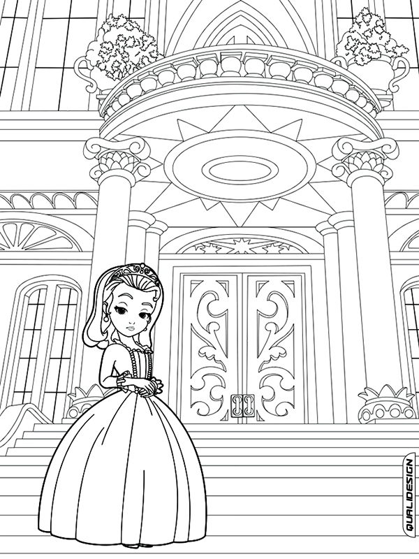Desenhos Para Colorir Princesinha Sofia