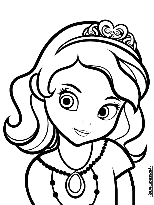 Desenhos para Colorir Princesinha Sofia