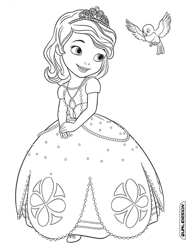 Desenhos para Colorir Princesinha Sofia