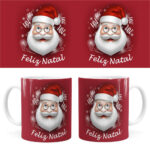 Arte Caneca Natal 48 Digital Png