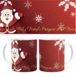 Arte Caneca Natal 50 Digital Png