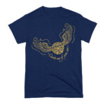 Arte Camiseta Harry Potter Golden Snitch Glitter