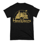 Arte Camiseta Harry Potter Hogwarts Glitter