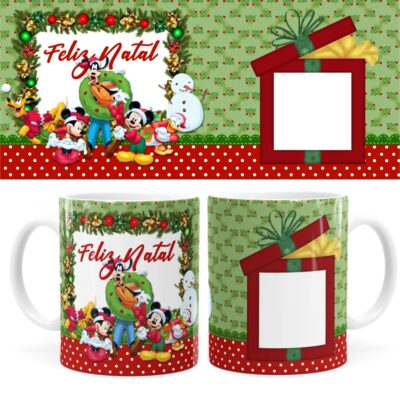 Arte Caneca De Natal 02 Digital Png
