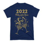 Arte Camiseta Ano Novo 2022 Brinde Glitter