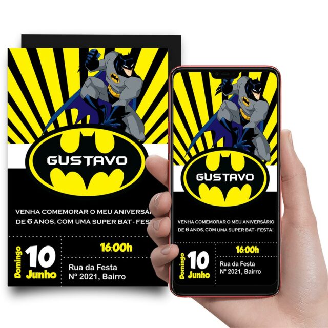 Convite Digital Batman V01