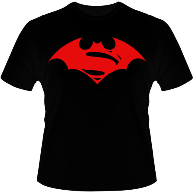 Arte Para Camiseta Batman Vs Superman Logo V03