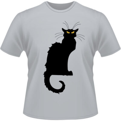 Arte Para Camiseta Black Cat