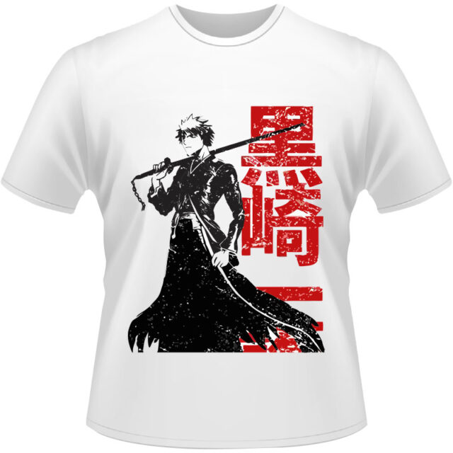 Arte Para Camiseta Bleach Ichigo Kurosaki Grunge