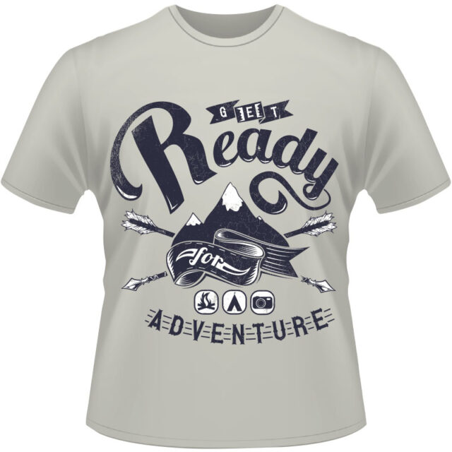 Arte Para Camiseta Get Ready For Adventure