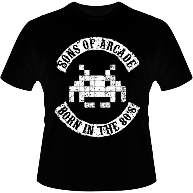 Arte Para Camiseta Sons Of Arcade Pixel