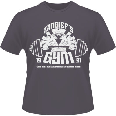 Arte Para Camiseta Street Fighter Zangief Gym