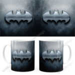 Arte Para Caneca Batman Logo Metálico