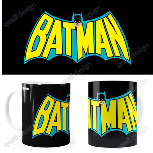 Arte Para Caneca Batman Logo Vintage