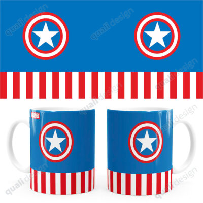 Arte Para Caneca Capitão América V02