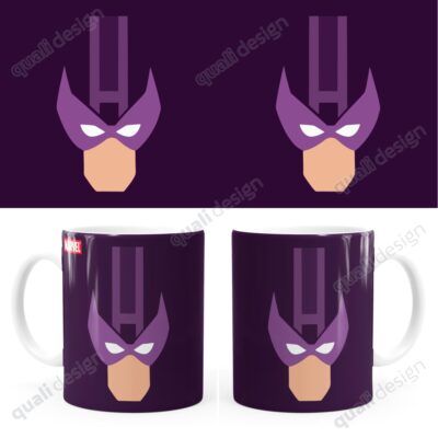 Arte Para Caneca Gavião Arqueiro Anime Minimalista
