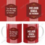Arte Para Caneca Melhor Dinda Do Mundo
