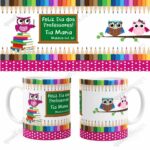 Arte Para Caneca Personalizada Dia Dos Professores Coruja 01